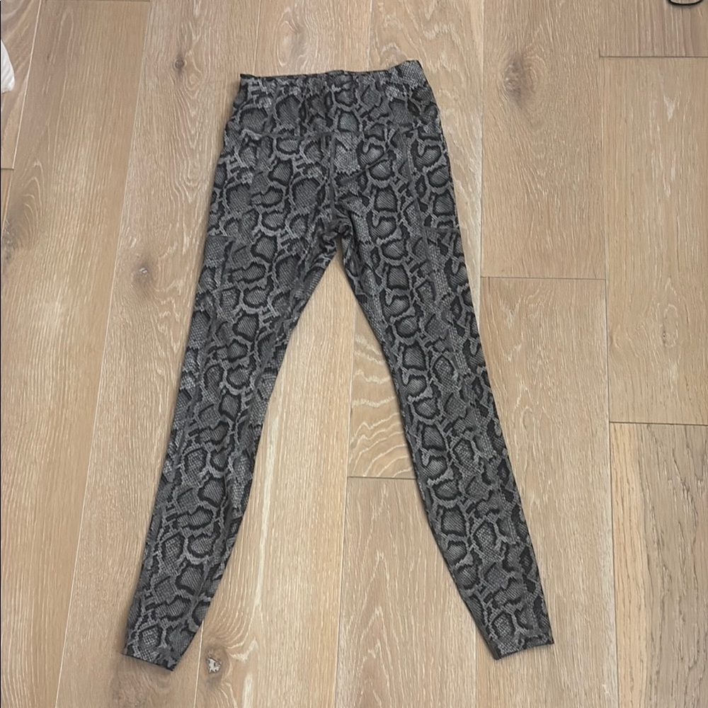Avia Snake Print Leggings - Black and Gray